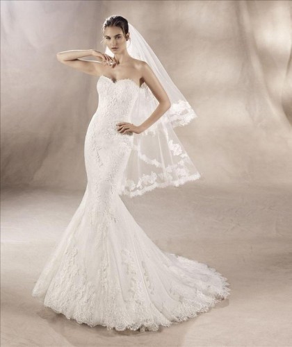 vestido de novia TUL BORDADO & TUL & ENCAJE & HILO BORDADO & PEDRERIA